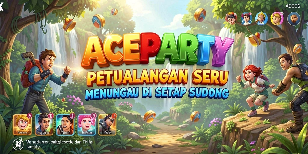 Screenshot gameplay menampilkan petualangan seru di dunia <strong>ACEPARTY</strong>.