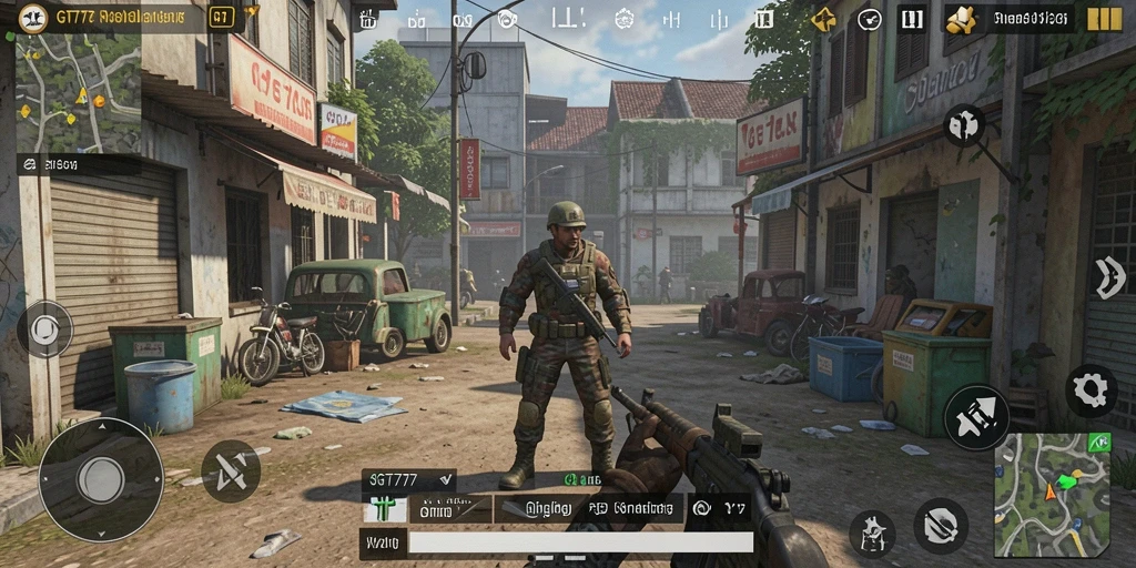 Screenshot utama GT777 dengan gameplay simulasi yang menarik.
