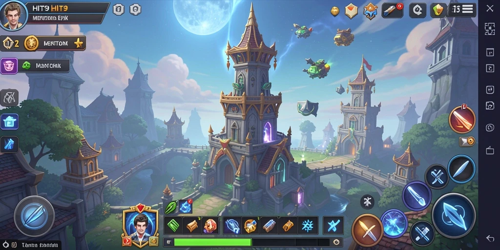 Tampilan seru gameplay Tower Defense di HIT9 dengan menara strategis.
