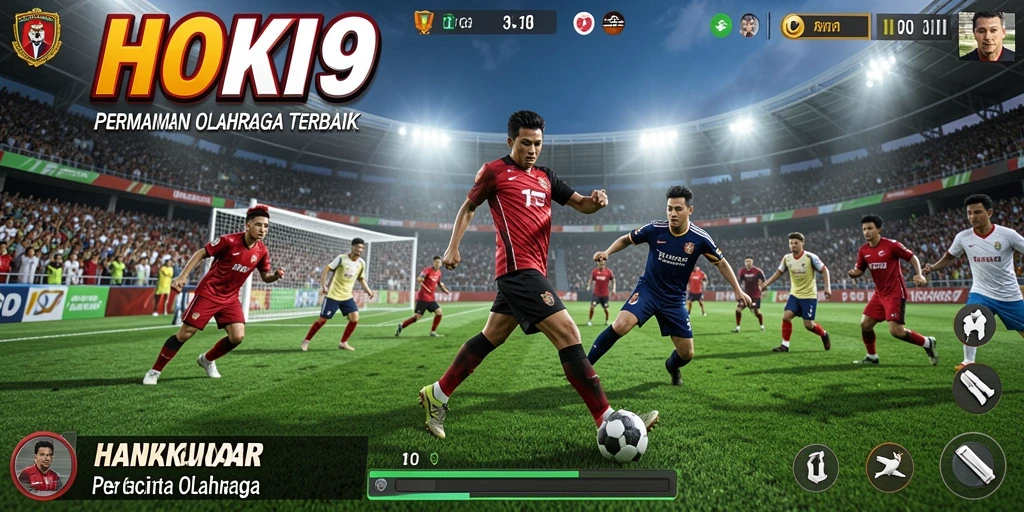 Tampilan menangkap tindakan seru dalam permainan olahraga HOKI9.