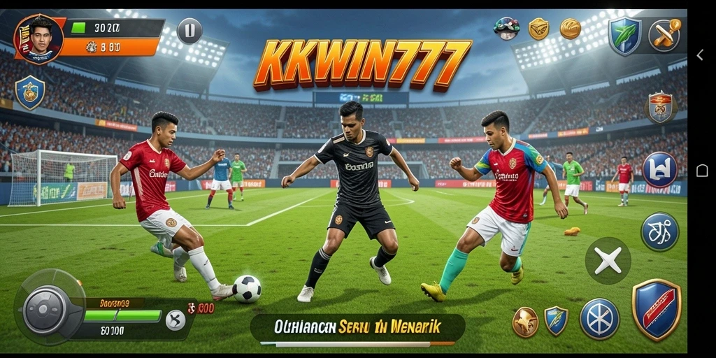 Tampilan gameplay <strong>KKWIN777</strong> yang mengesankan dan penuh aksi olahraga.