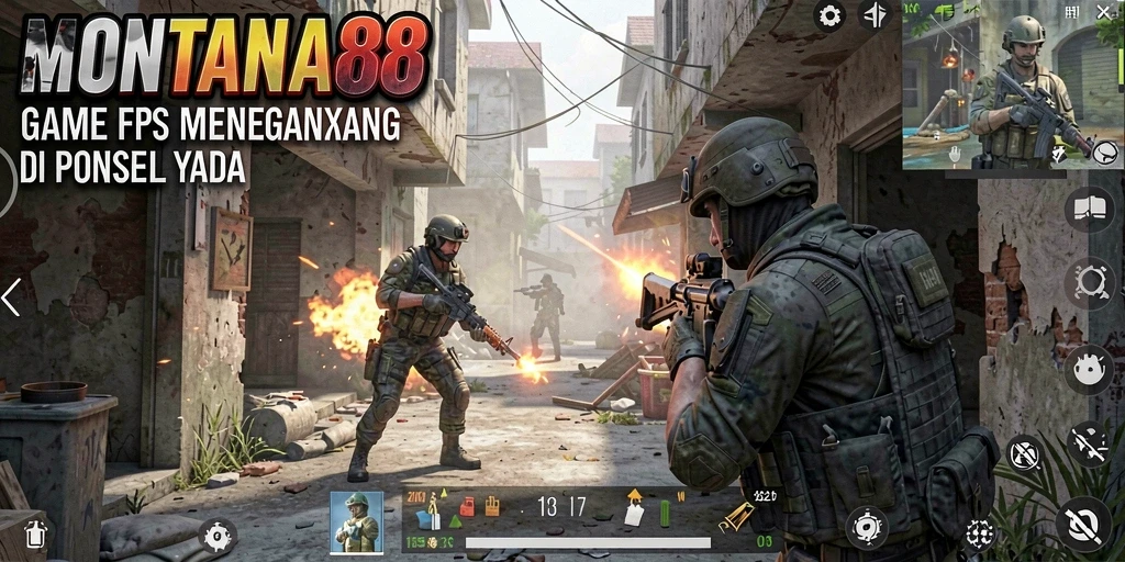 Tampilan gameplay seru MONTANA88 dengan aksi tembak-tembakan yang intens.