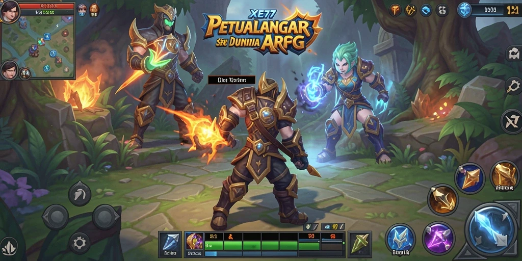Tangkapan layar XE77 menampilkan aksi pertempuran ARPG yang mendebarkan.